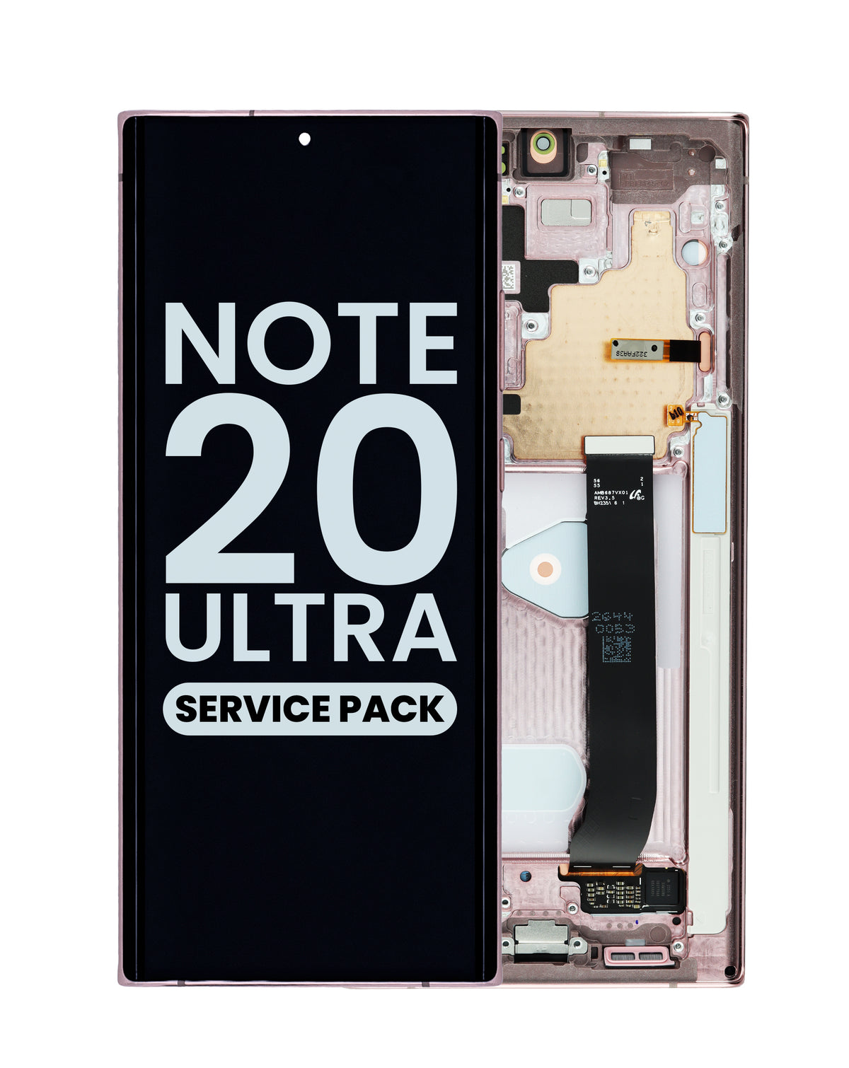 OLED Assembly with Frame for Galaxy Note 20 Ultra N985 / N986 (MYSTIC BRONZE) (Service Pack)