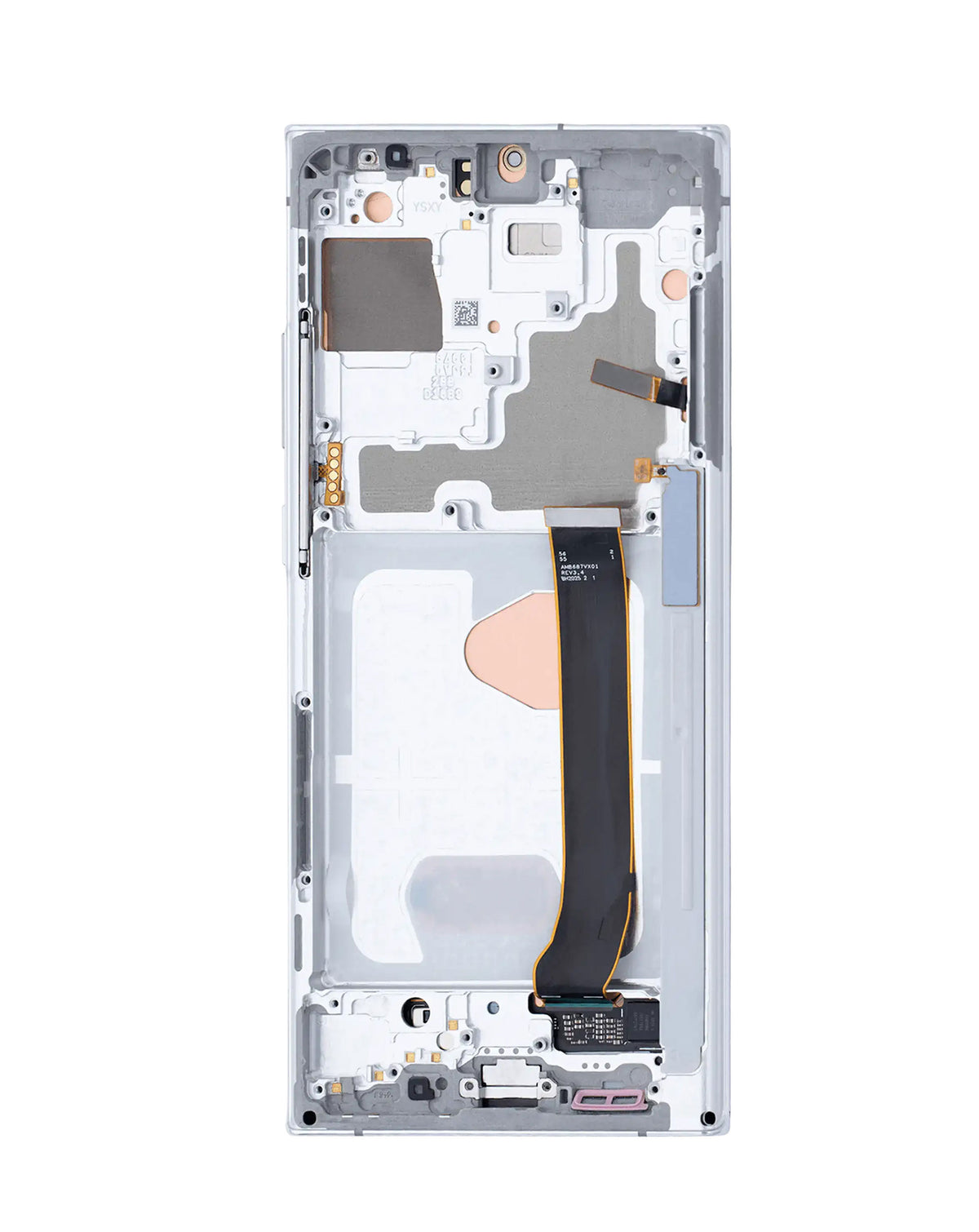 OLED Assembly with Frame for Galaxy Note 20 Ultra N985 / N986 (MYSTIC WHITE) (Aftermarket Pro Soft Oled / 120HZ)
