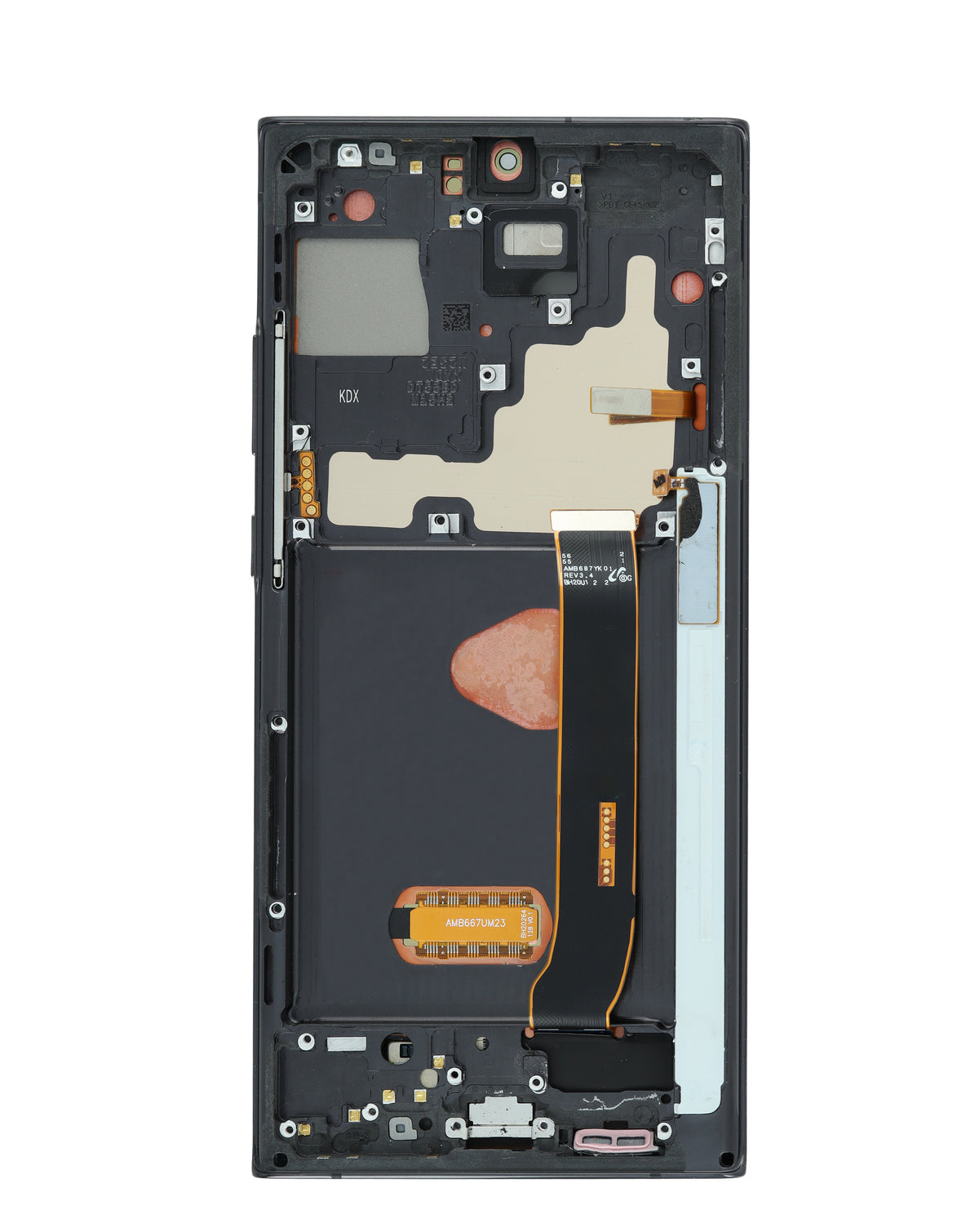OLED Assembly with Frame for Galaxy Note 20 Ultra N985 / N986 (MYSTIC BLACK) (Aftermarket OLED)