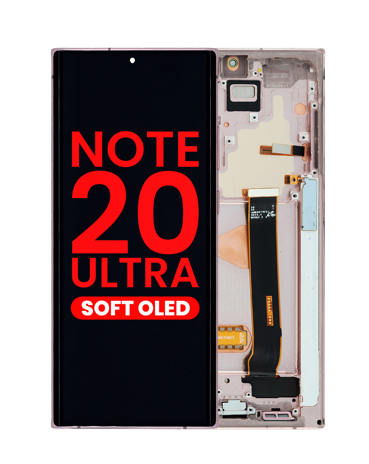 OLED Assembly with Frame for Galaxy Note 20 Ultra N985 / N986 (MYSTIC BRONZE) (Aftermarket OLED)