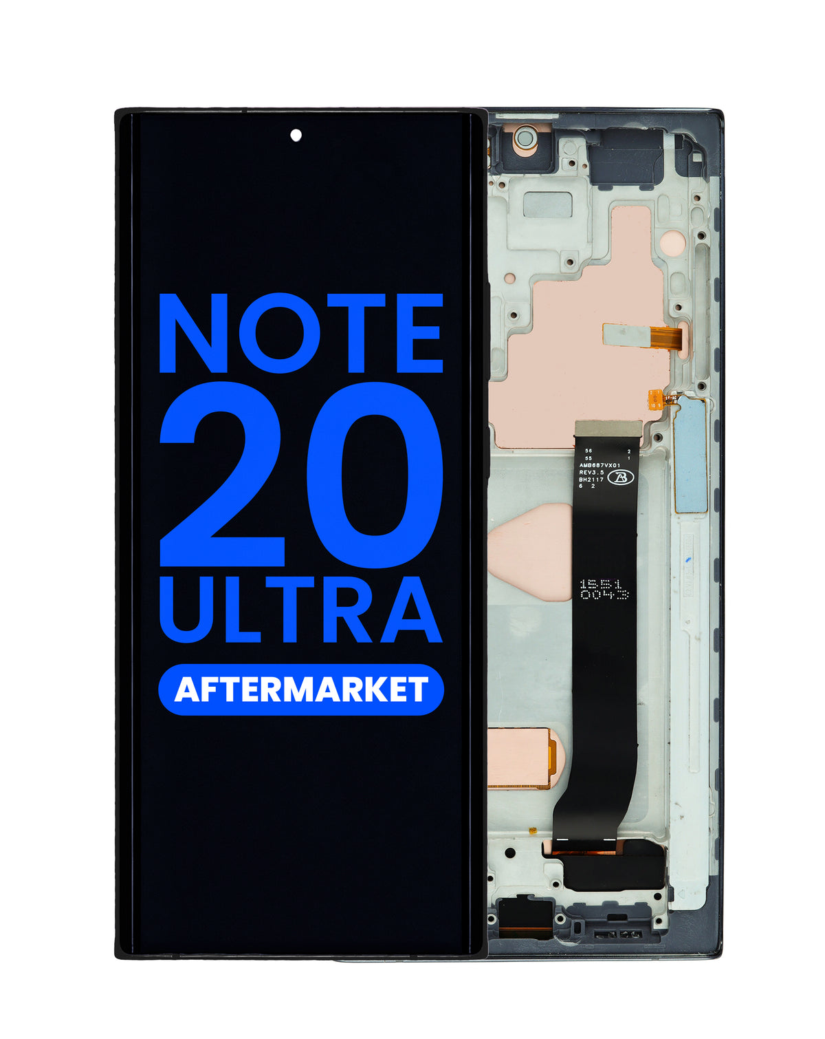 LCD Assembly with Frame for Galaxy Note 20 Ultra N985 / N986 (MYSTIC BLACK) (Aftermarket Incell) (Does not support Fingerprint)
