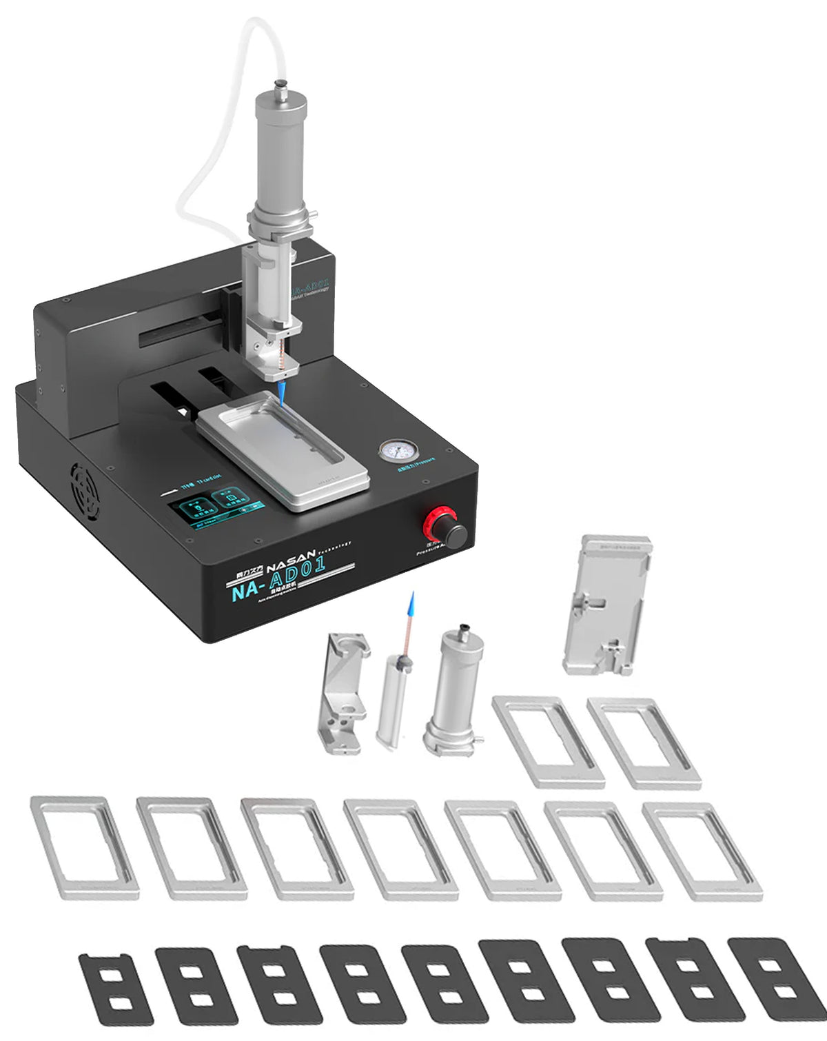 NASAN NA-AD01 Auto Glue Dispenser for iPhone X to 17 Pro Max Frame & Back Glass & Screen (Only Ground Shipping)