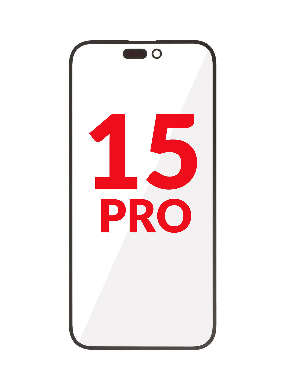 2-in-1 (Front Glass + OCA) for iPhone 15 Pro (Premium) (Pack of 10)
