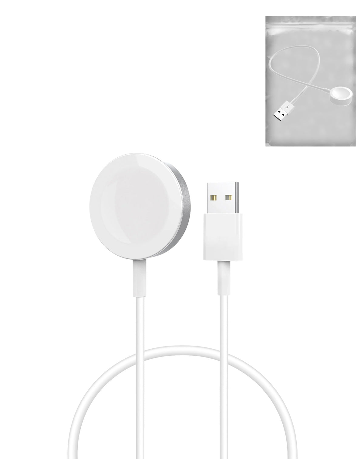 USB-A Magnetic iWatch Charging Cable for All Watch Series (OEM Pull A Grade) (Only Ground Shipping)