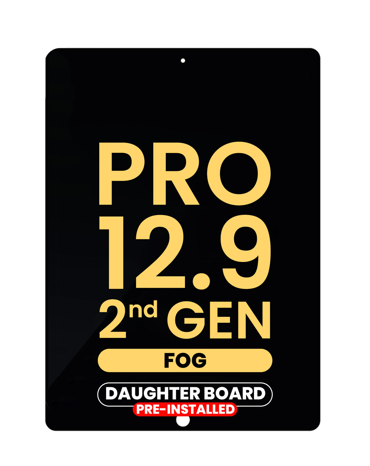 LCD and Digitizer Assembly for iPad Pro 12.9 (2nd Gen / 2017) (BLACK) (Daughter Board Pre-Installed) (Premium Assembled)