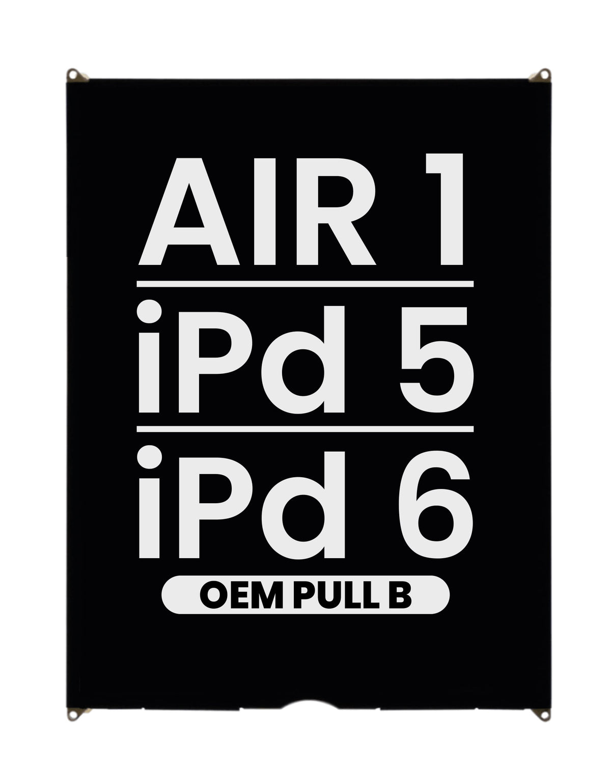 LCD Assembly for iPad 5 (2017) / iPad 6 (2018) / iPad Air 1 (OEM Pull B Grade)