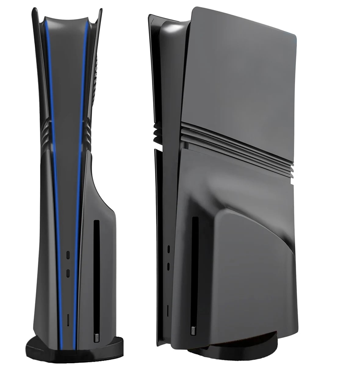 Faceplate Cover (BLACK) for PlayStation 5 Pro (Disc Edition) (NO LOGO) (Only Ground Shipping)
