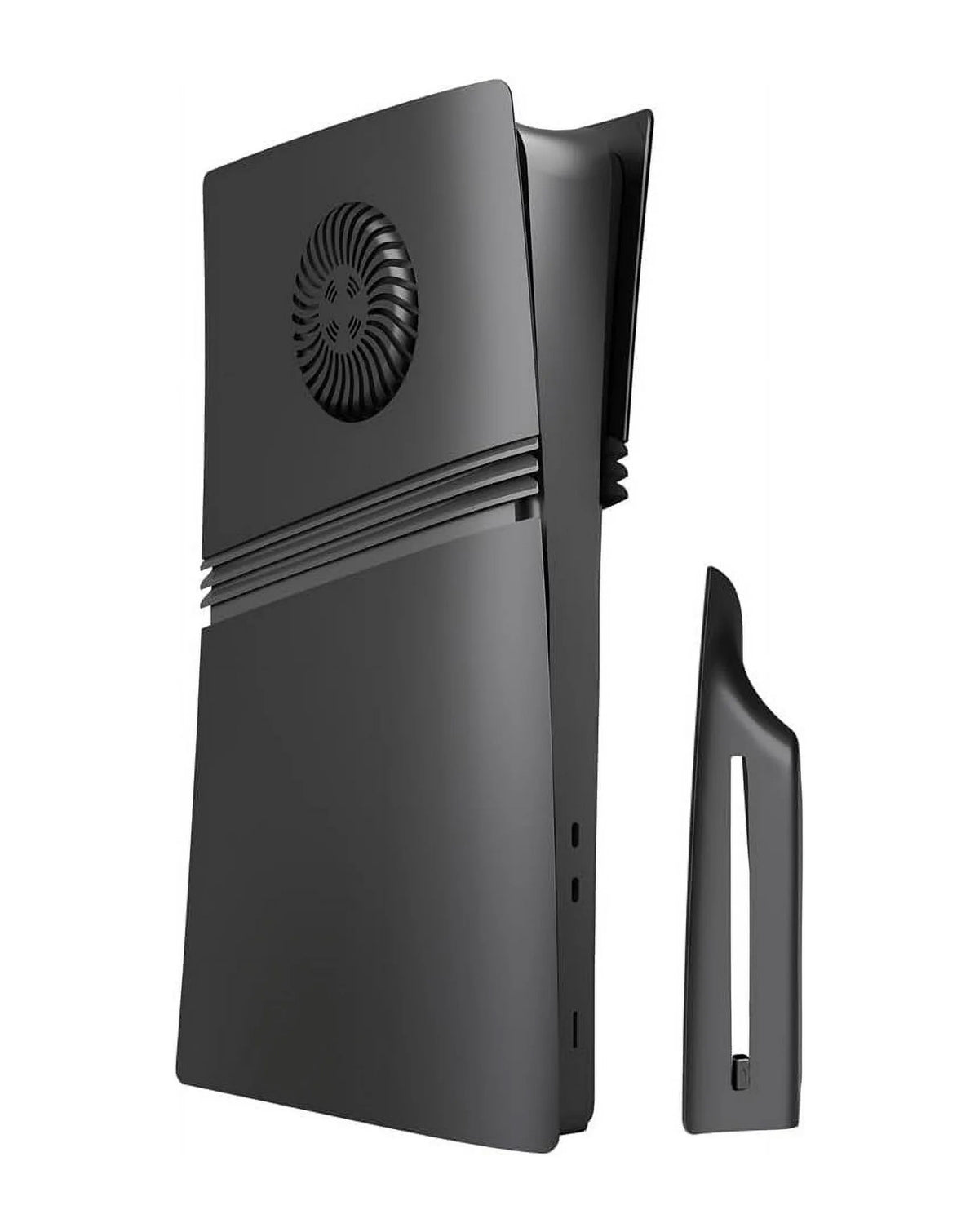 Faceplate Cover (BLACK) for PlayStation 5 Pro (Disc Edition) (V2) (NO LOGO) (Only Ground Shipping)