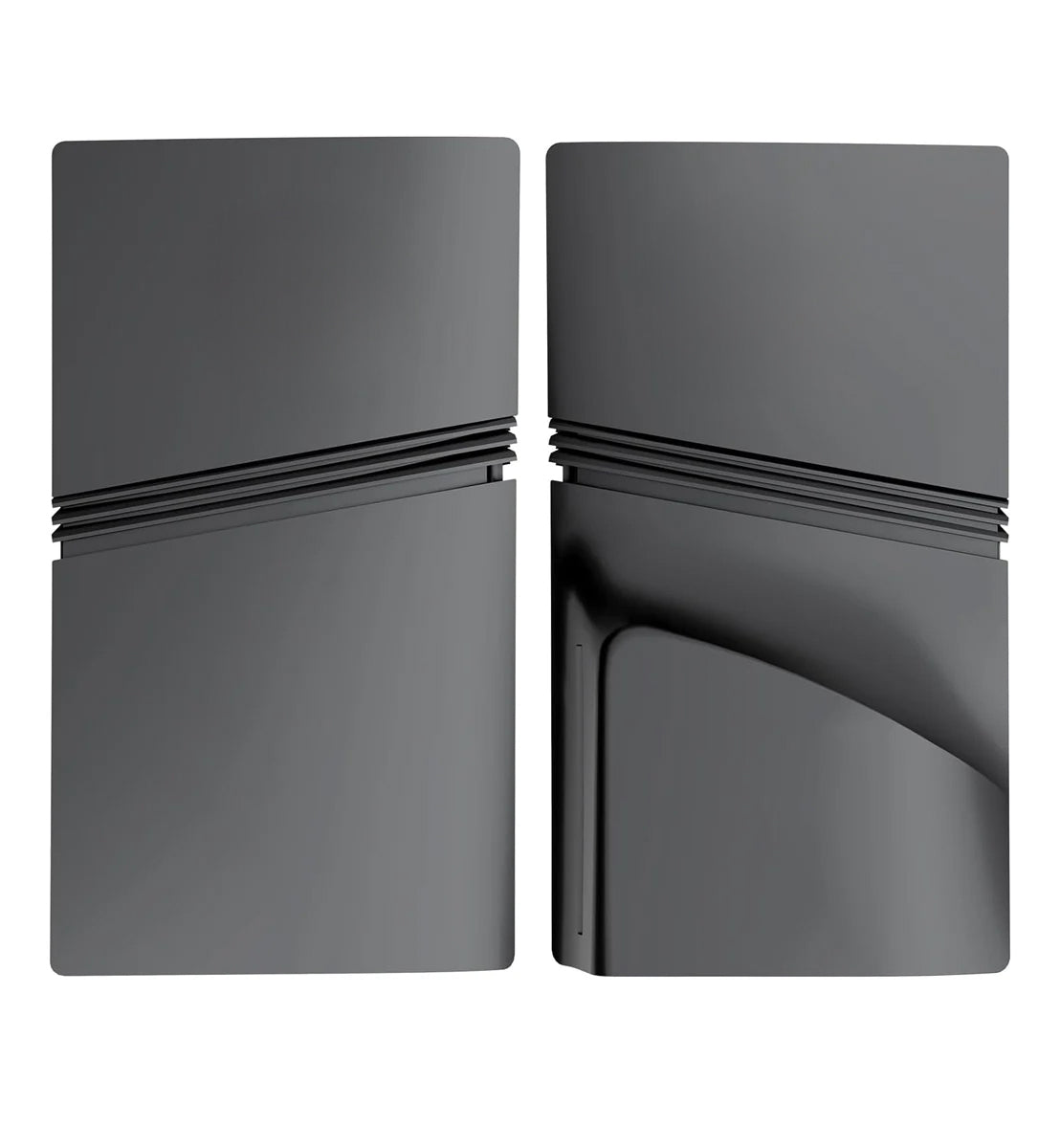 Faceplate Cover (BLACK) for PlayStation 5 Pro (Disc Edition) (NO LOGO) (Only Ground Shipping)