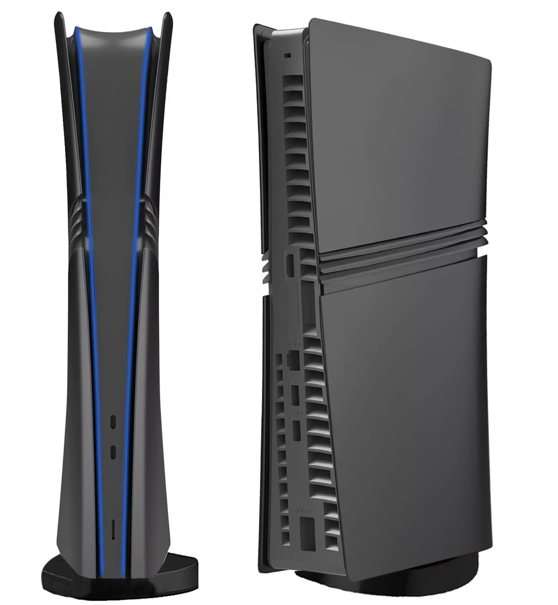 Faceplate Cover (BLACK) for PlayStation 5 Pro (Digital Edition) (NO LOGO) (Only Ground Shipping)