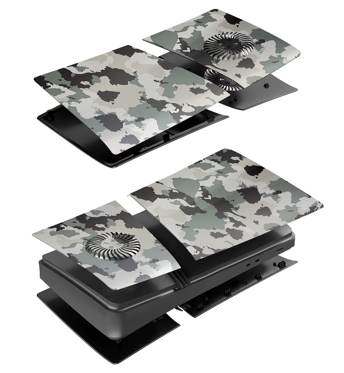 Faceplate Cover (CAMO) for PlayStation 5 Pro (Digital Edition) (V2) (NO LOGO) (Only Ground Shipping)