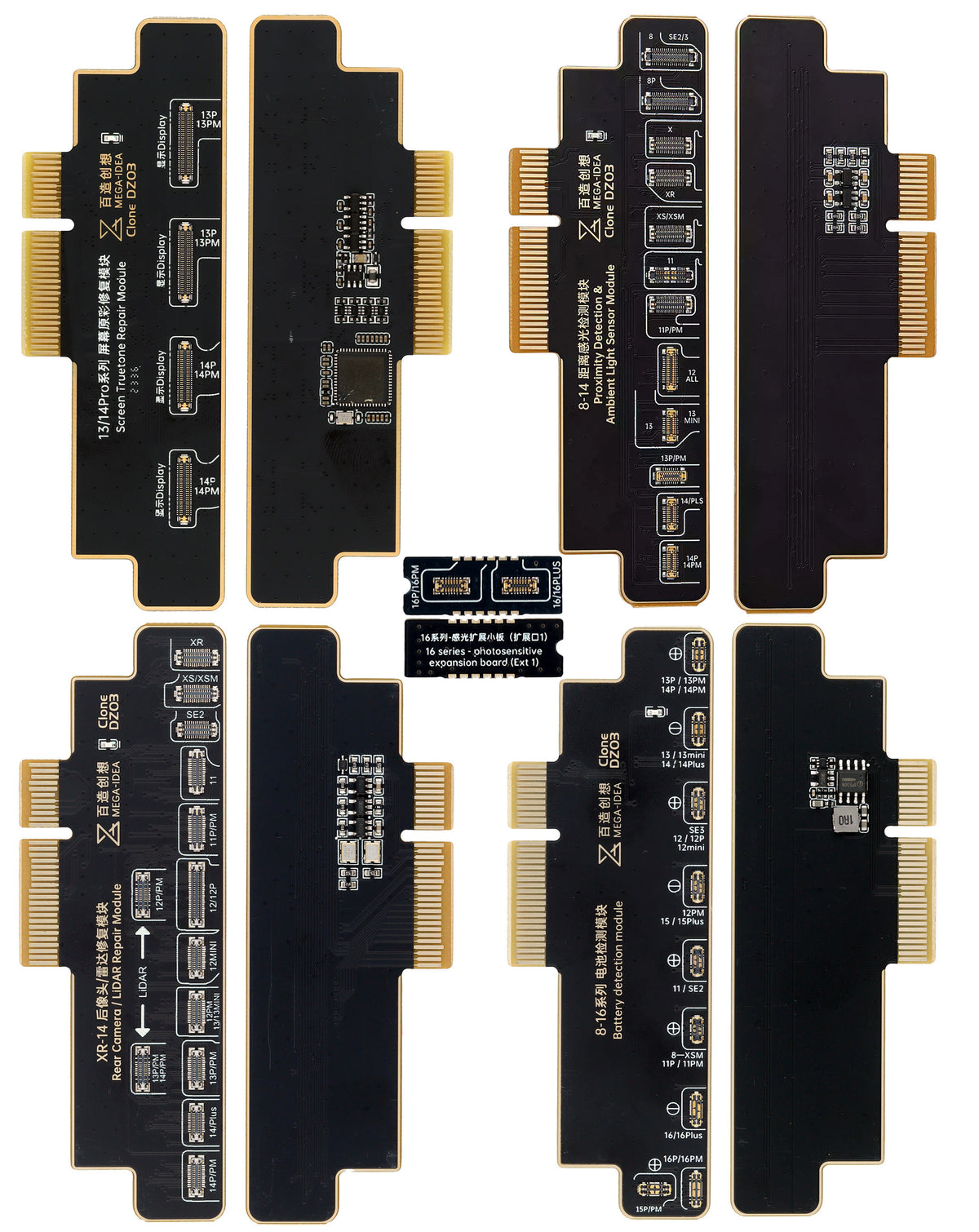 QianLi Mega-Idea (15in1) DZ03 Clone Face ID Dot Matrix Programmer/Battery Repair Board/Truetone/Rear Camera Lidar/Proximity Sensor