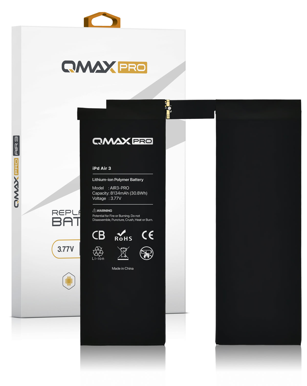 QMAX Replacement Battery for iPad Air 3 (8134 mAh) (Only Ground Shipping)
