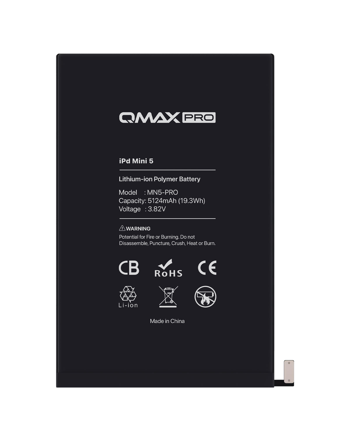 QMAX Replacement Battery for iPad Mini 5 (5124 mAh) (Only Ground Shipping)