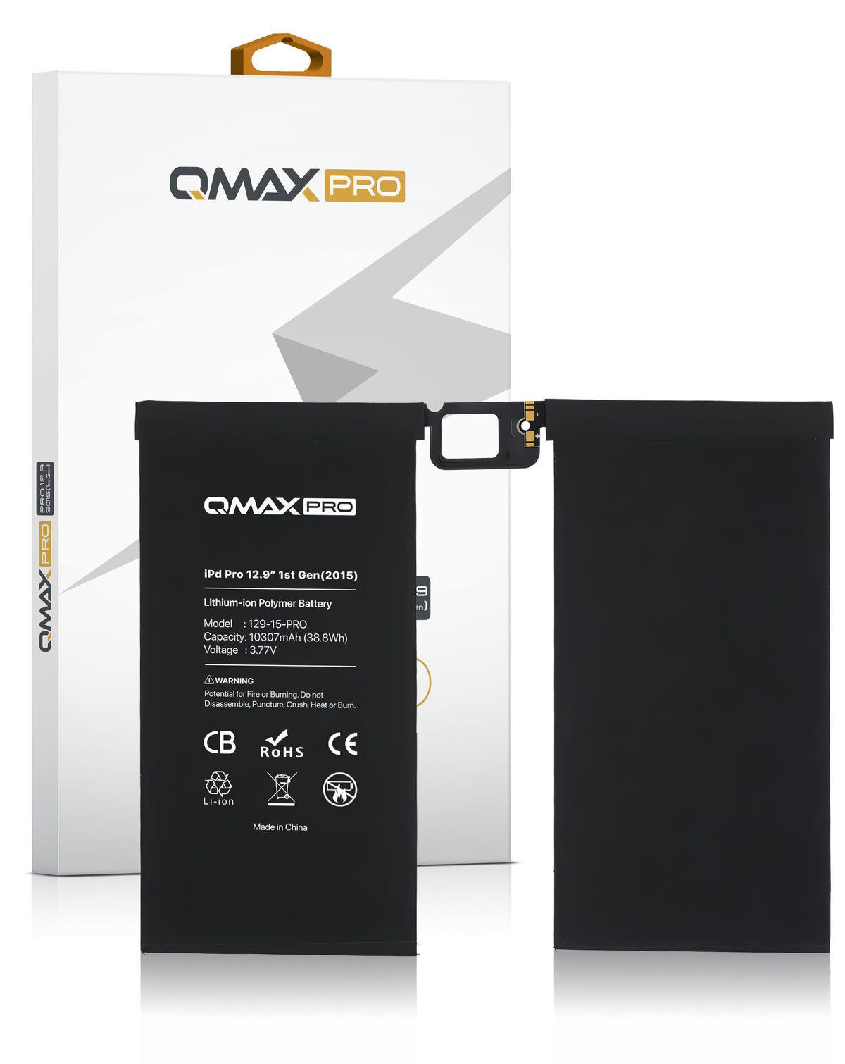 QMAX Replacement Battery for iPad Pro 12.9 (1st Gen / 2015) (10307 mAh) (Only Ground Shipping)
