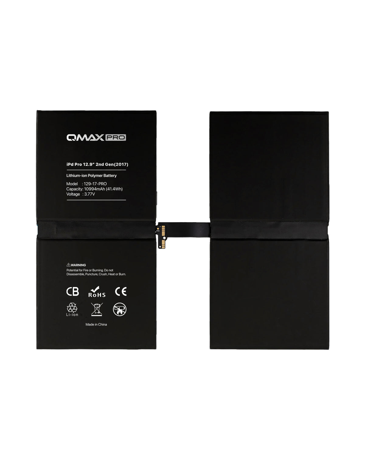 QMAX Replacement Battery for iPad Pro 12.9 (2nd Gen / 2017) (10994 mAh) (Only Ground Shipping)