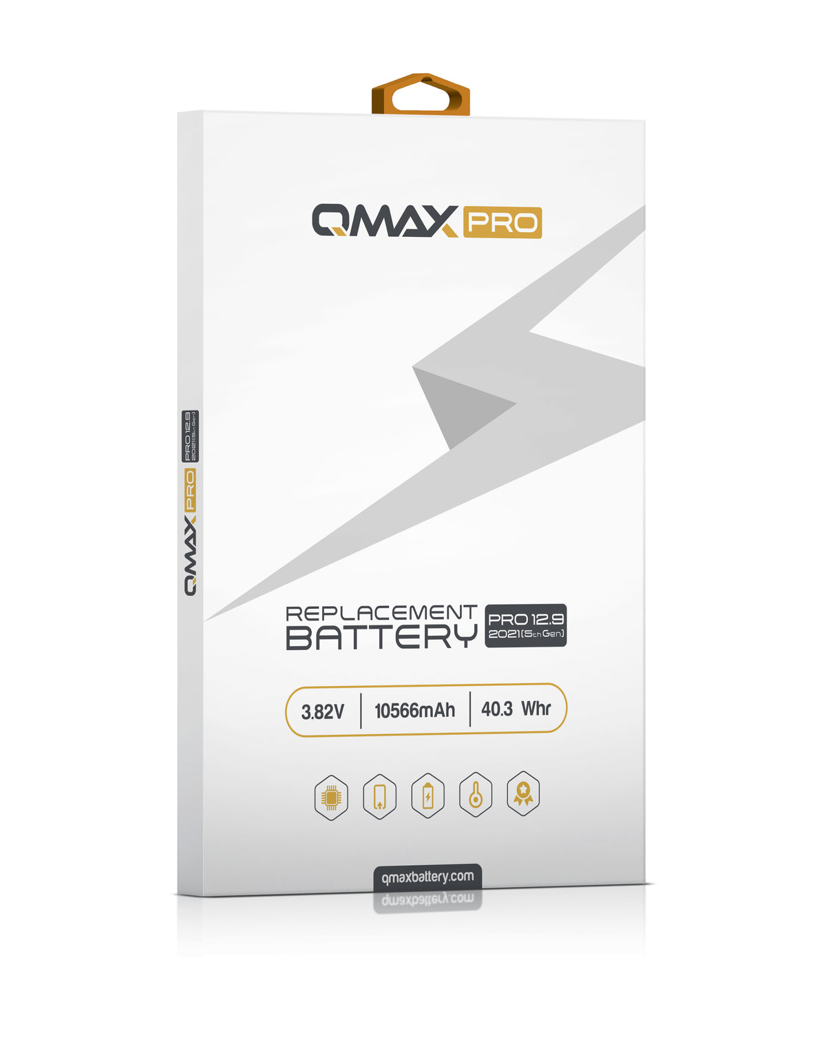 QMAX Replacement Battery for iPad Pro 12.9 (5th Gen / 2021) / (6th Gen (2022) (10556 mAh) (Only Ground Shipping)