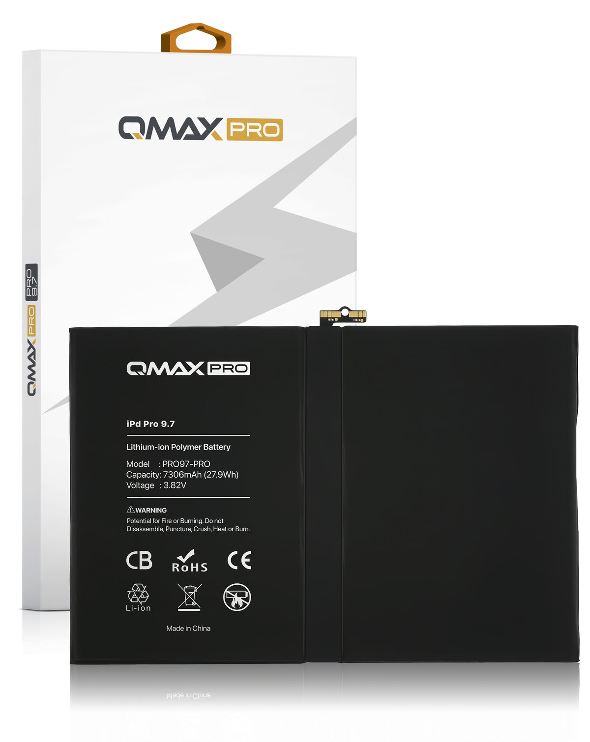 QMAX Replacement Battery for iPad Pro 9.7 (7306 mAh) (Only Ground Shipping)