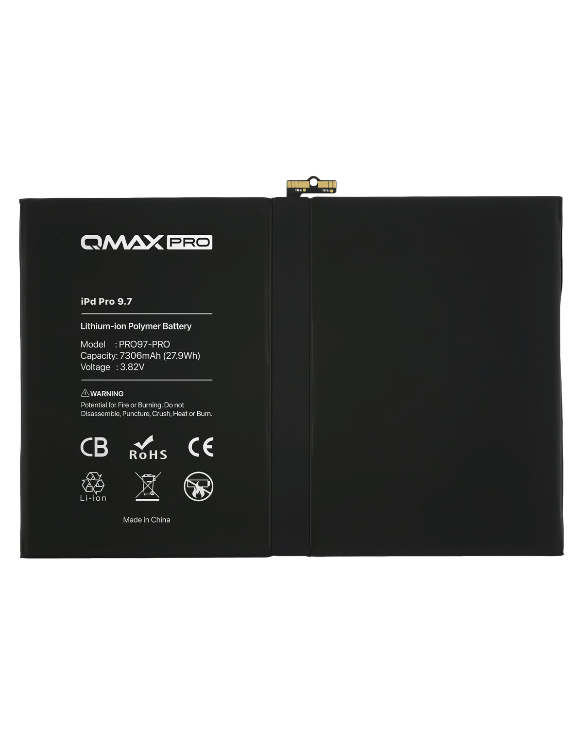 QMAX Replacement Battery for iPad Pro 9.7 (7306 mAh) (Only Ground Shipping)