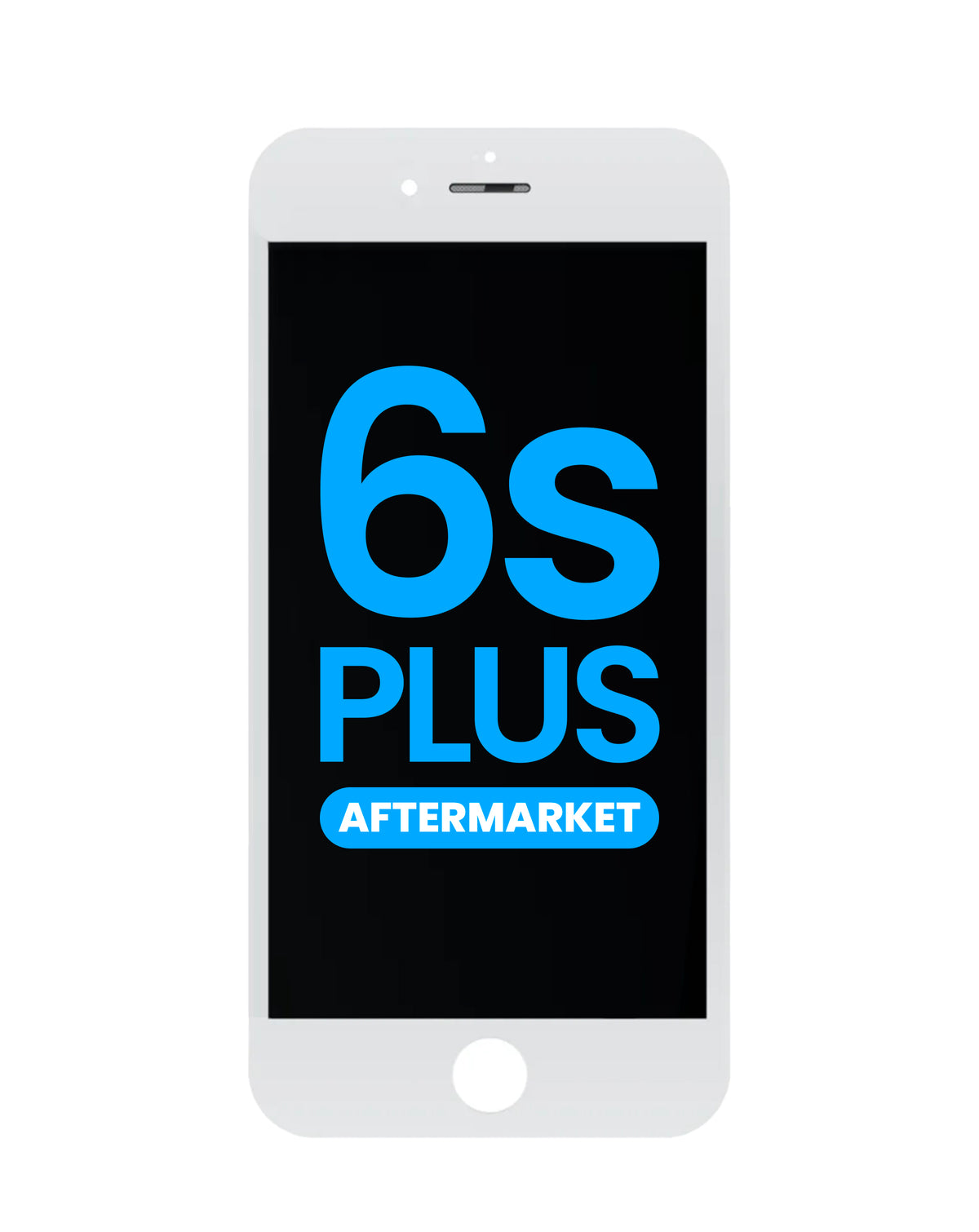 LCD Assembly with Steel Plate for iPhone 6S Plus (WHITE) (Aftermarket / QV6)