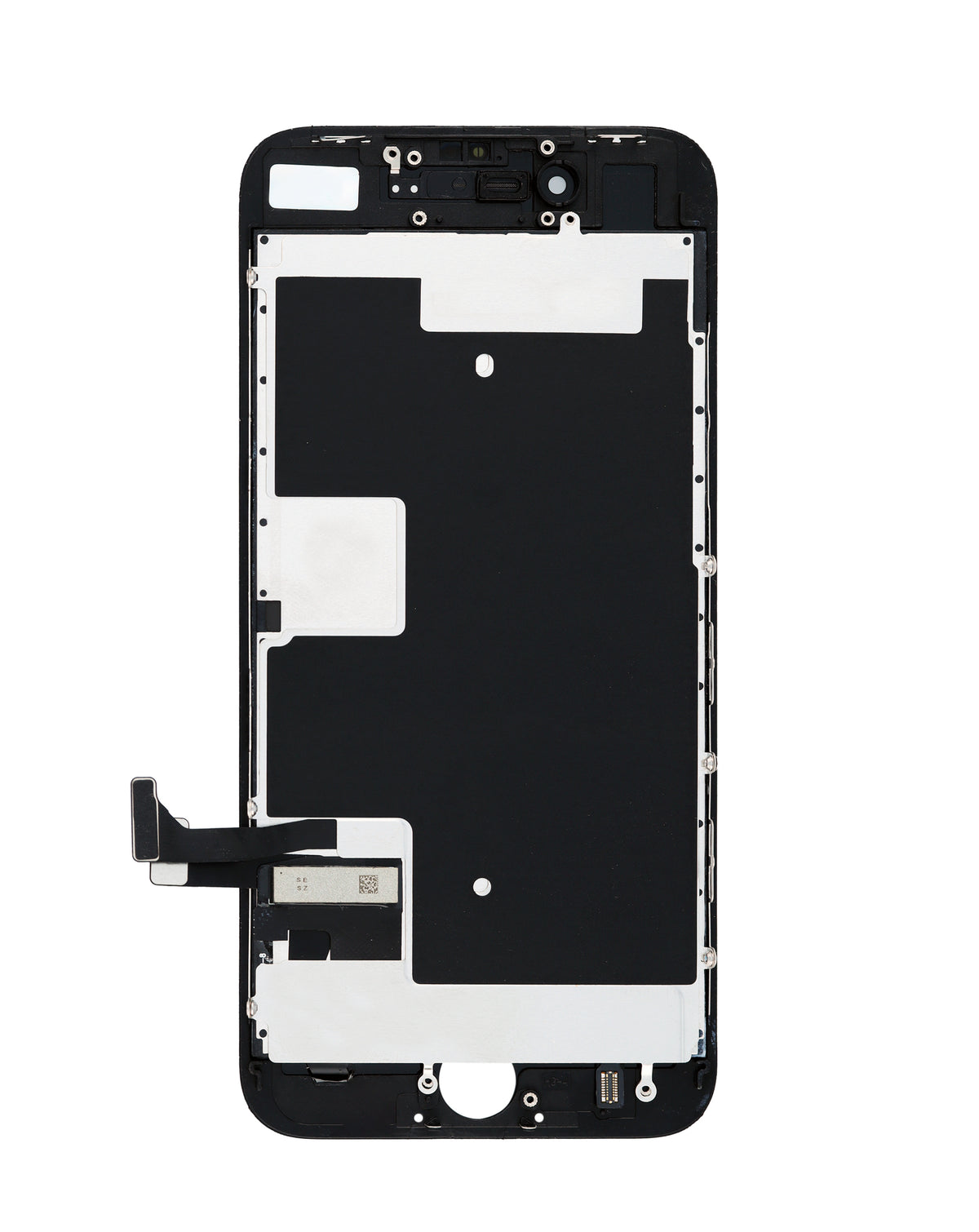 LCD Assembly with Steel Plate for iPhone 8 / SE (2020 / 2022) (BLACK) (Aftermarket / QV6)
