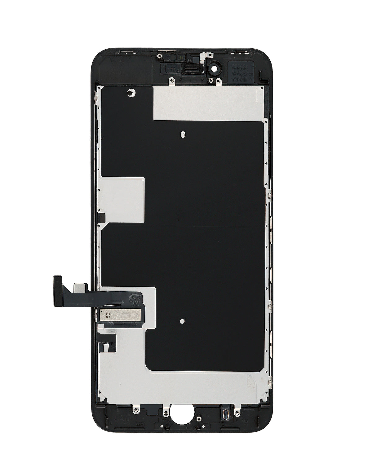 LCD Assembly with Steel Plate for iPhone 8 Plus (BLACK) (Aftermarket / QV6)