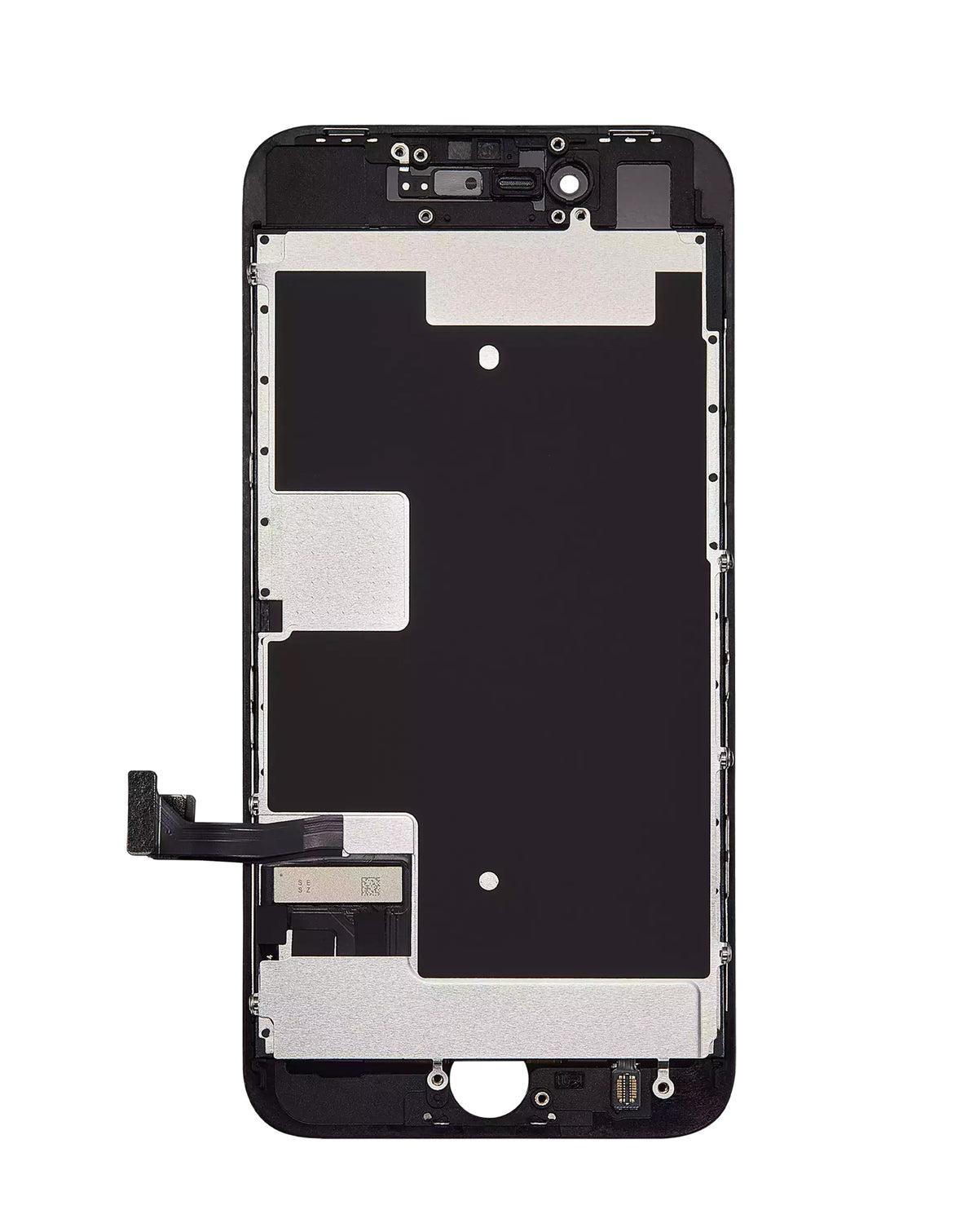 LCD Assembly with Steel Plate for iPhone 8 / SE (2020) (BLACK) (Aftermarket Incell / QV7) (Exclusive LCD Breakage)
