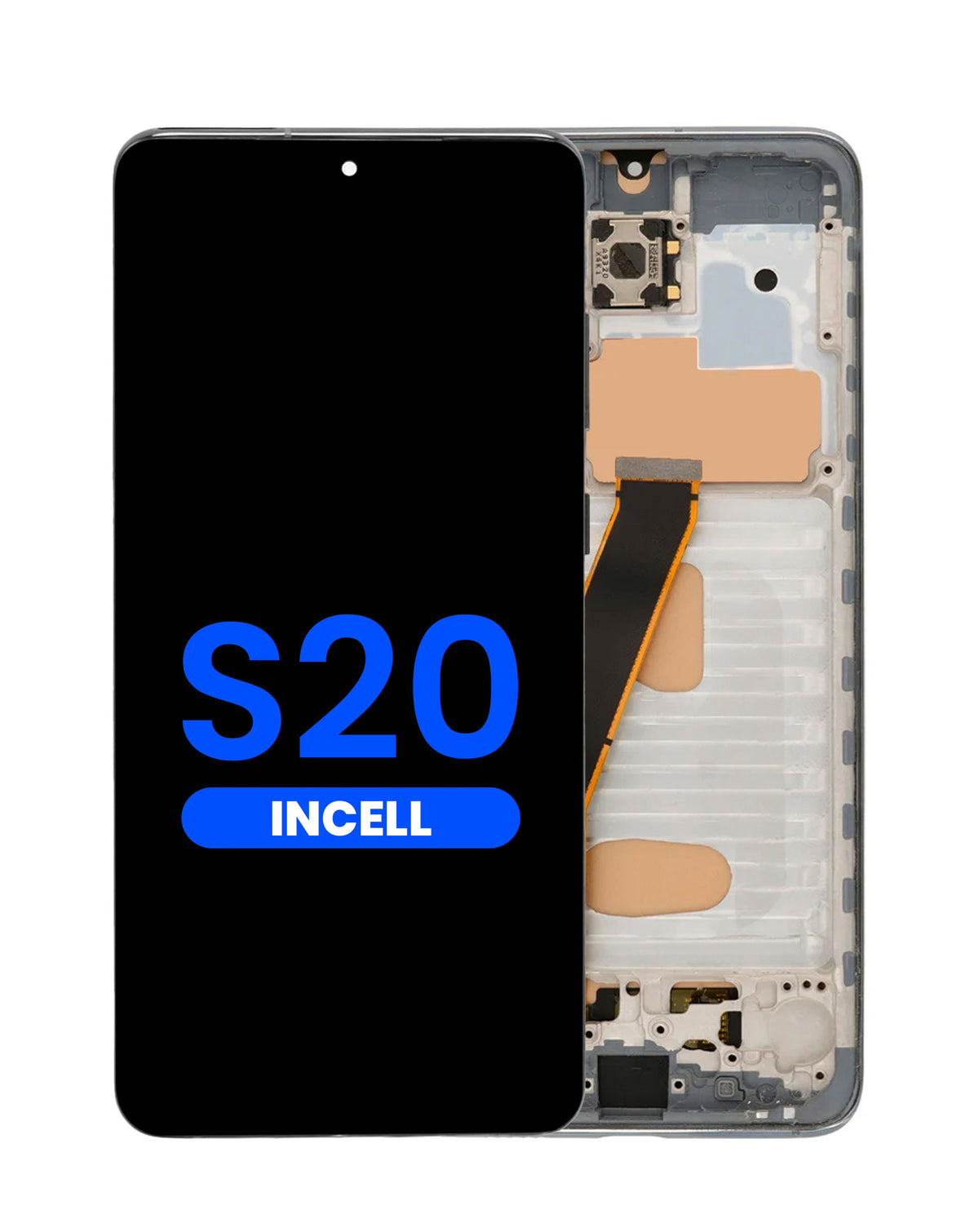 LCD Assembly with Frame for Galaxy S20 (G980 / G981) (Not Compatible with Verizon) (Black) (Aftermarket Incell)