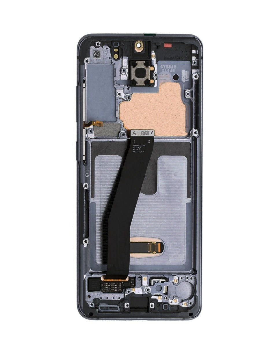 OLED Assembly with Frame for Galaxy S20 (G980 / G981) (Verizon UW) (Cosmic Black) (Premium)