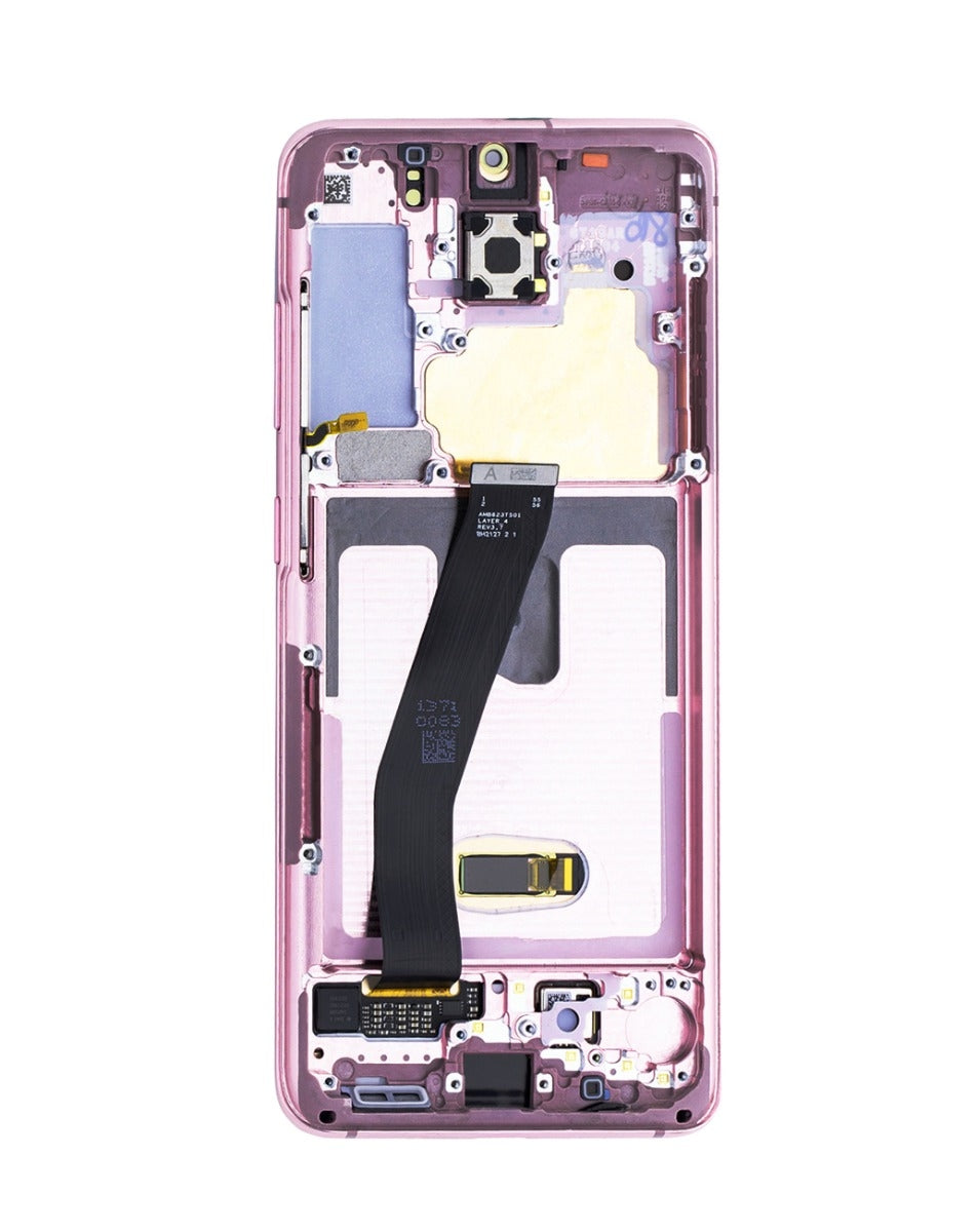 OLED Assembly with Frame for Galaxy S20 (G980 / G981) (Verizon UW) (Cloud Pink) (Premium)