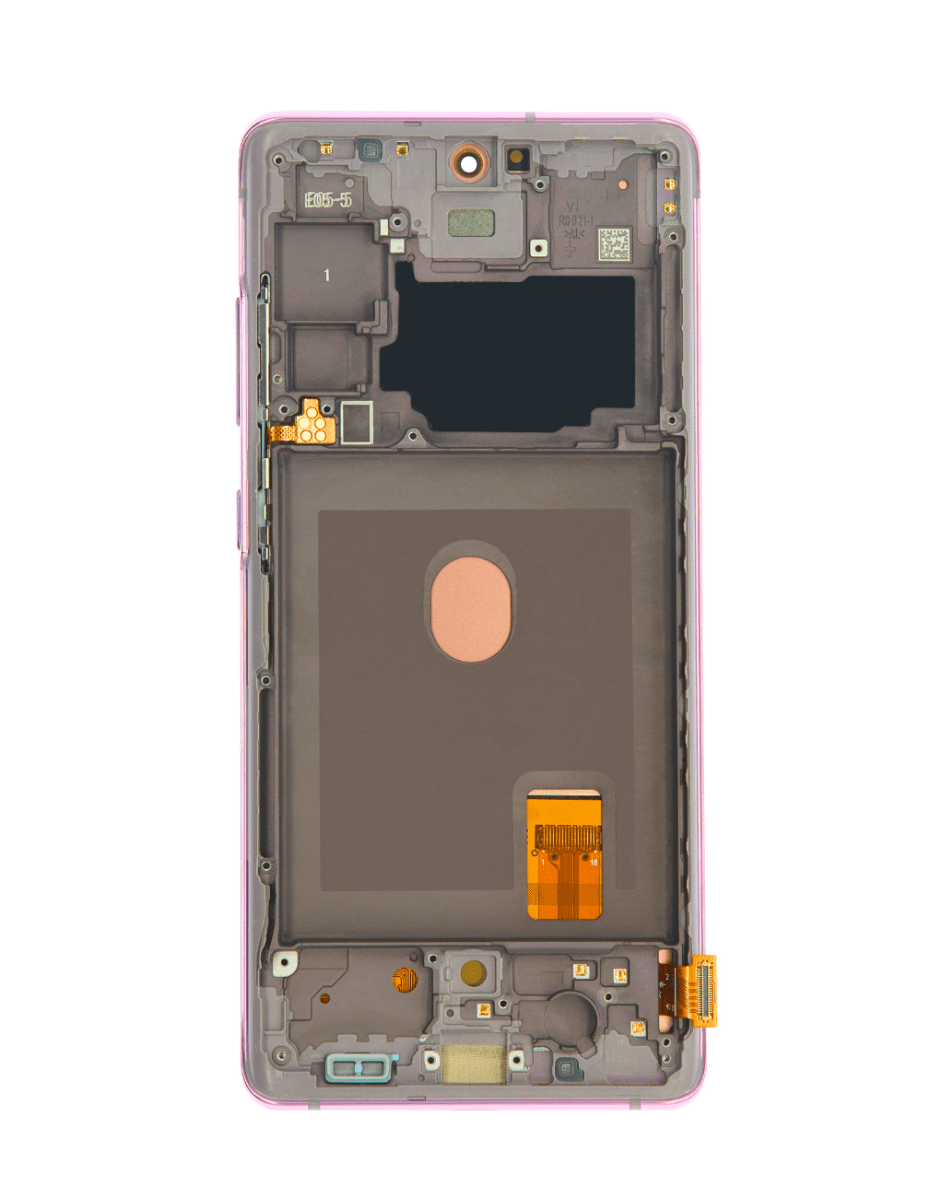 OLED Assembly with Frame for Galaxy S20 FE (G780) (Cloud Lavender) (Aftermarket Plus Soft)