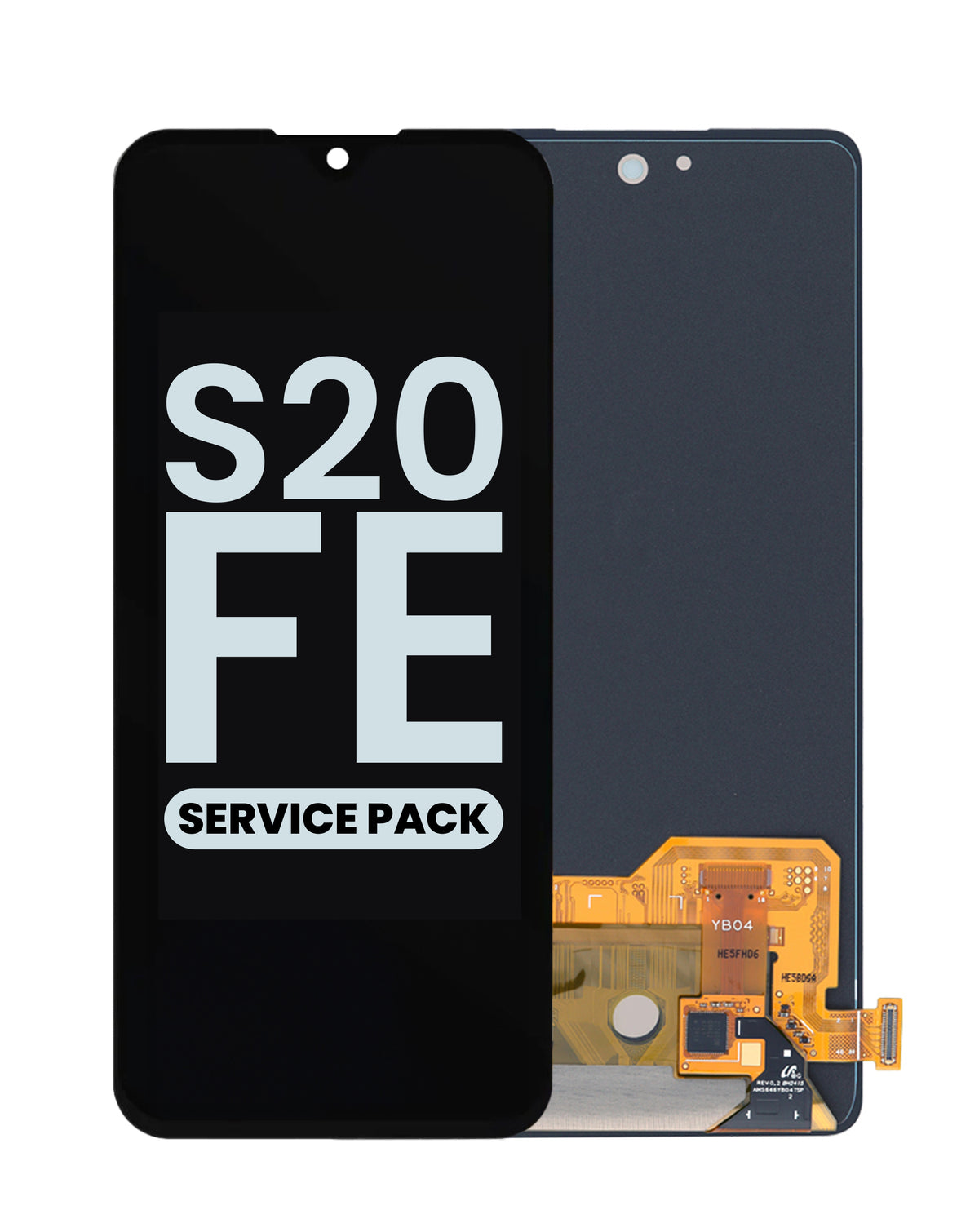 OLED Assembly without Frame for Galaxy S20 FE (G780) (All Colors) (Service Pack)