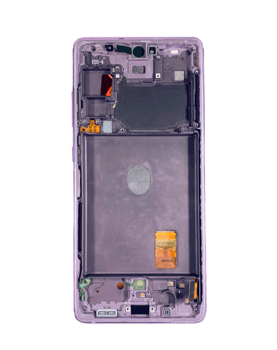 OLED Assembly with Frame for Galaxy S20 FE (G780) (Cloud Lavender) (Service Pack)