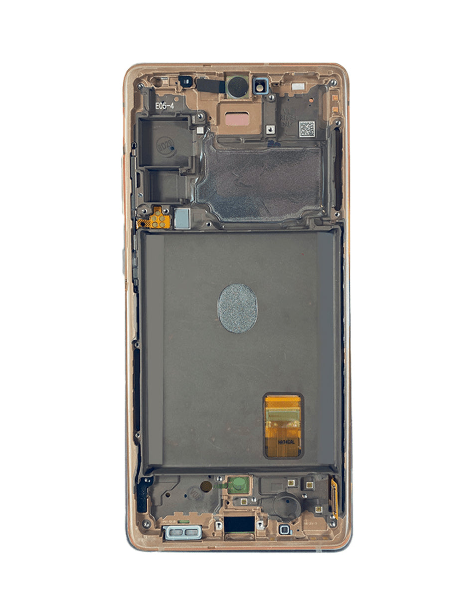 OLED Assembly with Frame for Galaxy S20 FE (G780) (Cloud Orange) (Premium)