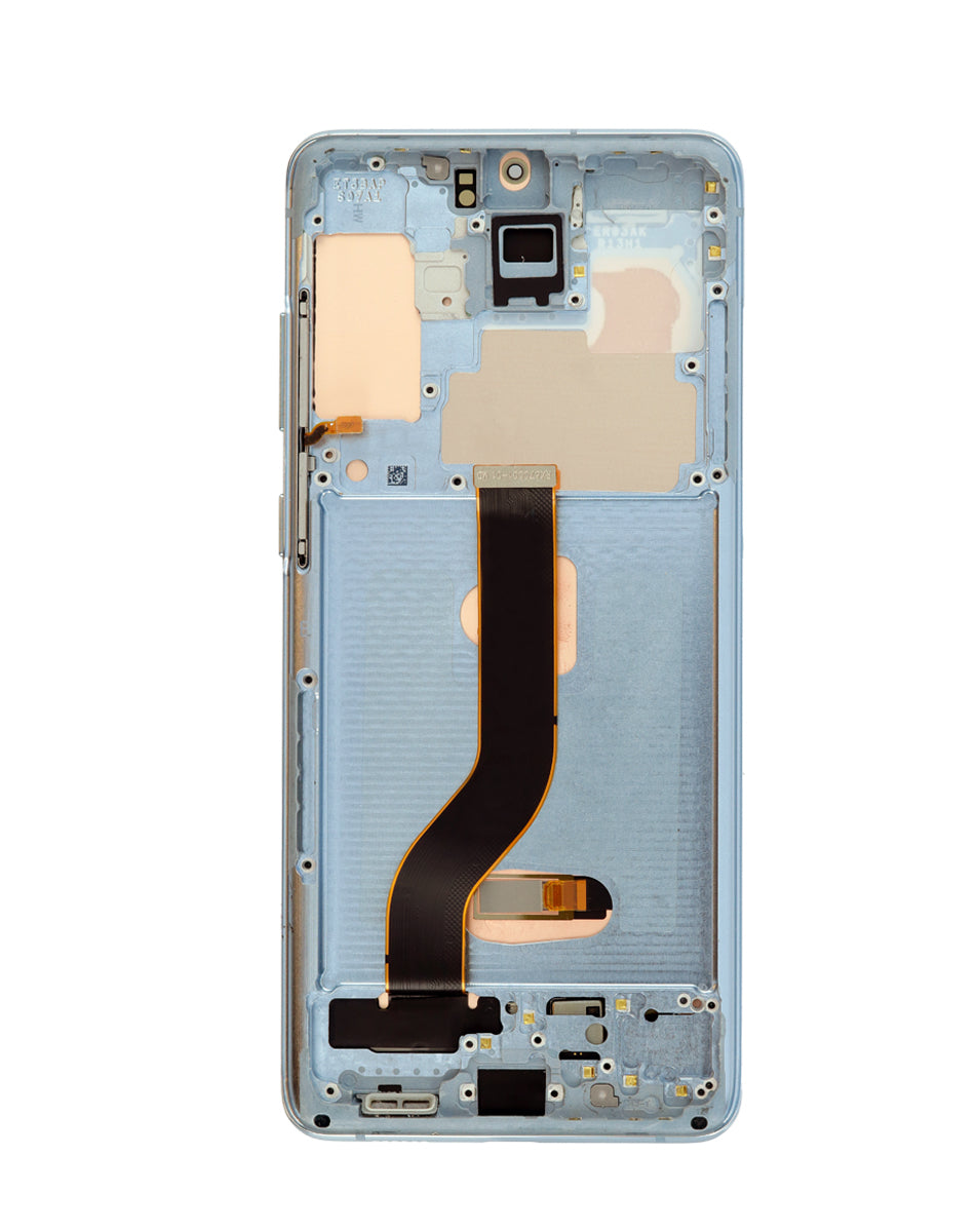OLED Assembly with Frame for Galaxy S20 Plus (G985 / G986) (Cloud Blue) (Aftermarket Plus Soft)