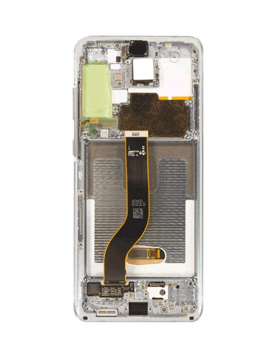 OLED Assembly with Frame for Galaxy S20 Plus (G985 / G986) (Cloud White) (Aftermarket Plus Soft)