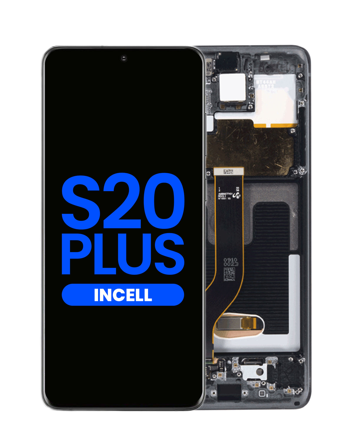 LCD Assembly with Frame for Galaxy S20 Plus (G985 / G986) (Cosmic Black) (Aftermarket Incell)