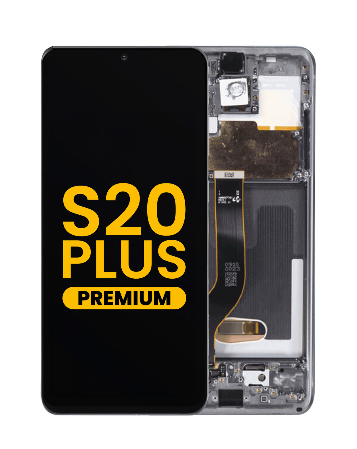 OLED Assembly with Frame for Galaxy S20 Plus (G985 / G986) (Cosmic Gray) (Premium)