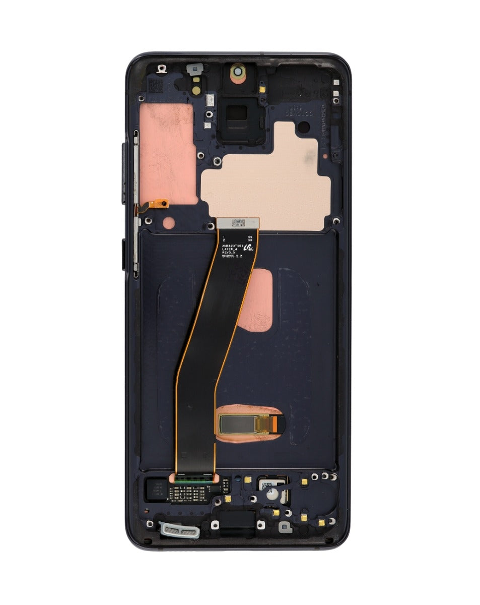 OLED Assembly with Frame for Galaxy S20 (G980 / G981) (Not Compatible with Verizon) (Cosmic Black) (Premium)