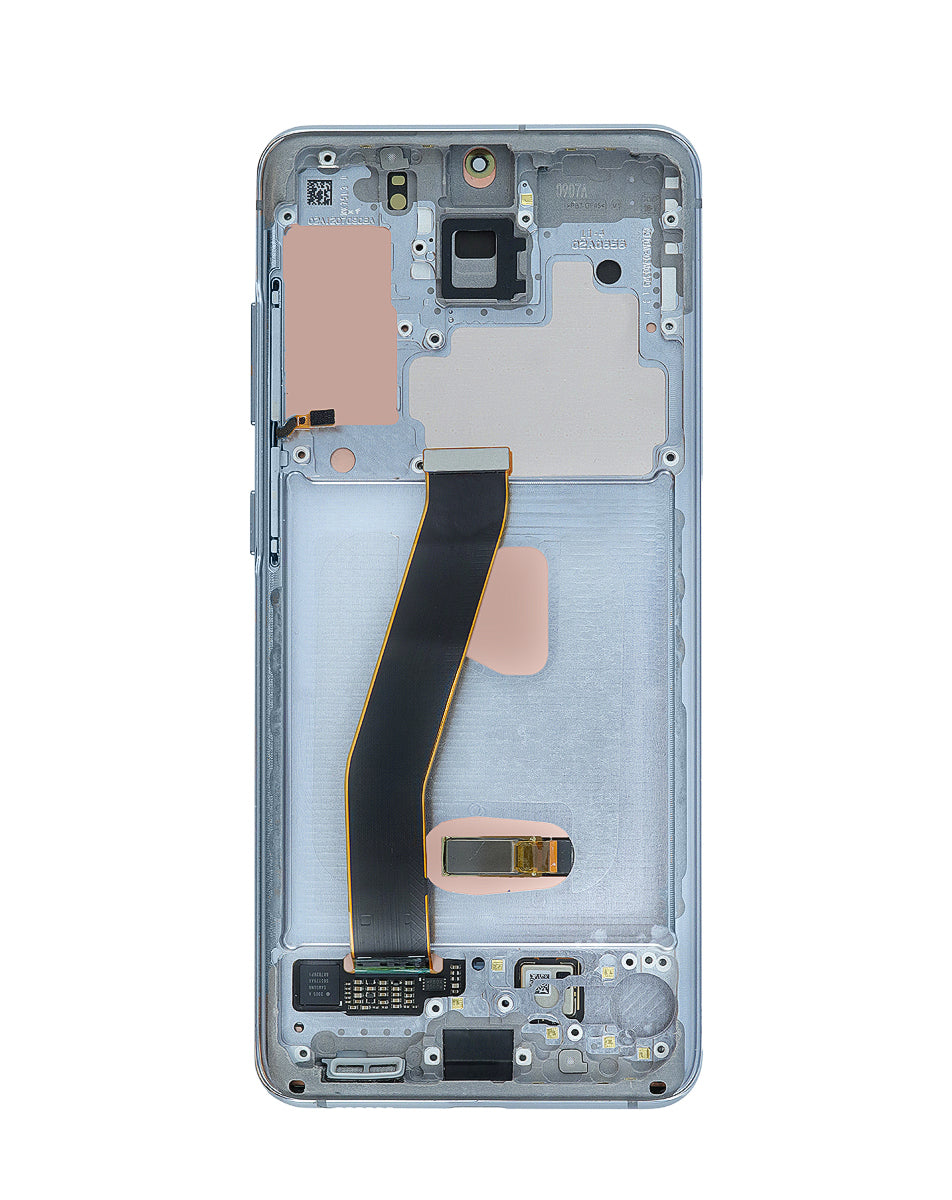 OLED Assembly with Frame for Galaxy S20 (G980 / G981) (Not Compatible with Verizon) (Cloud Blue) (Premium)