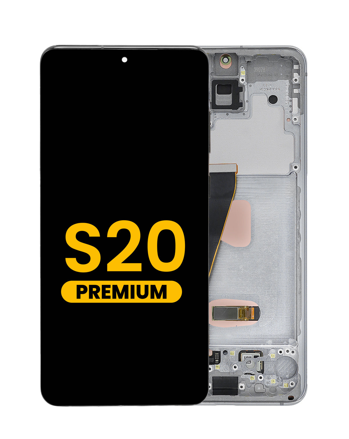 OLED Assembly with Frame for Galaxy S20 (G980 / G981) (Not Compatible with Verizon) (Cosmic Gray) (Premium)