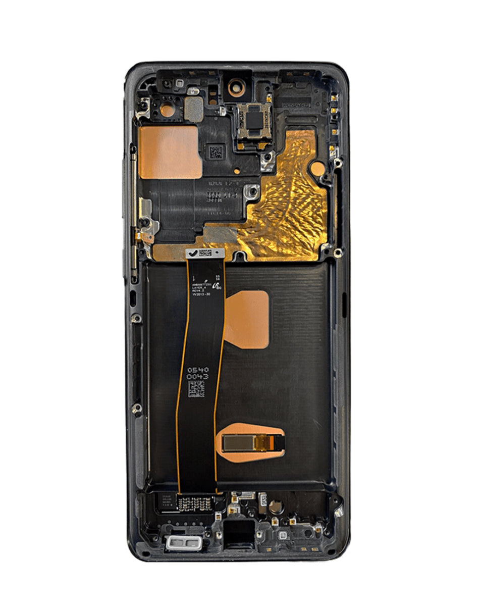 OLED Assembly with Frame for Galaxy S20 Ultra (G988) (Cosmic Black) (Premium)