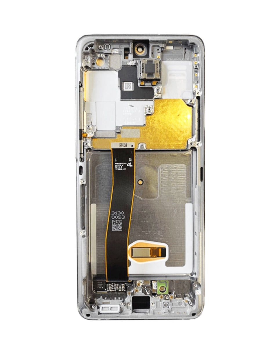 OLED Assembly with Frame for Galaxy S20 Ultra (G988) (Cloud White) (Premium)
