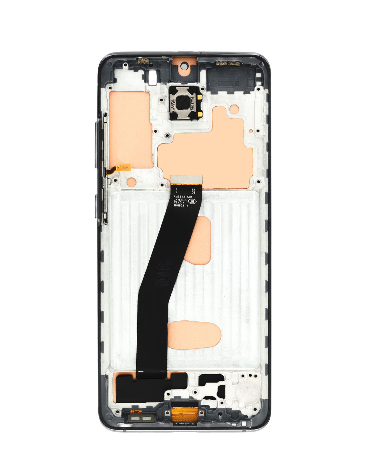 LCD Assembly with Frame for Galaxy S20 (G980 / G981) (Verizon UW) (Black) (Without Fingerprint) (Aftermarket Incell)