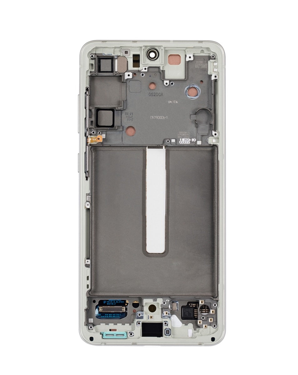 OLED Assembly with Frame for Galaxy S21 FE (G990) (White) (Service Pack)