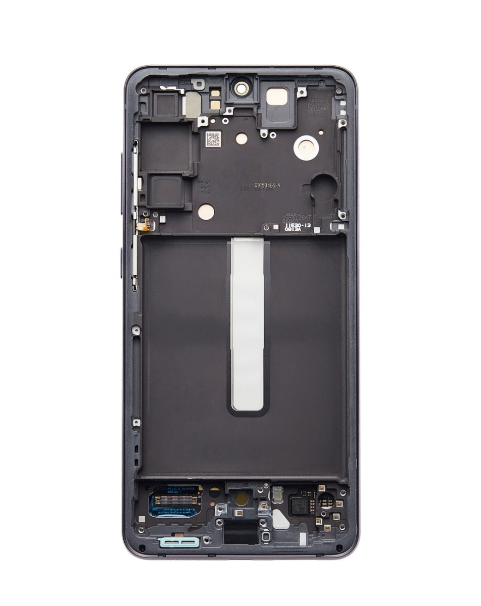 OLED Assembly with Frame for Galaxy S21 FE (G990) (Graphite) (Premium)