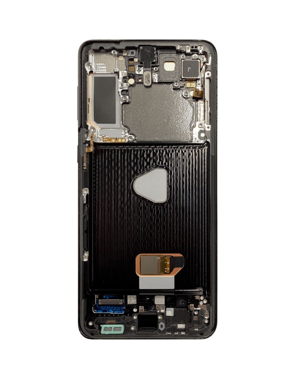 OLED Assembly with Frame for Galaxy S21 Plus (G996) (Phantom Black) (Aftermarket Plus Soft)