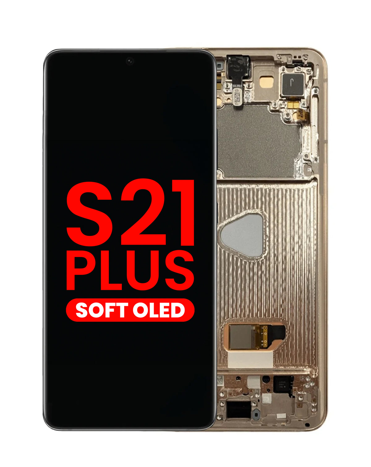 OLED Assembly with Frame for Galaxy S21 Plus (G996) (Phantom Violet) (Aftermarket Plus Soft)