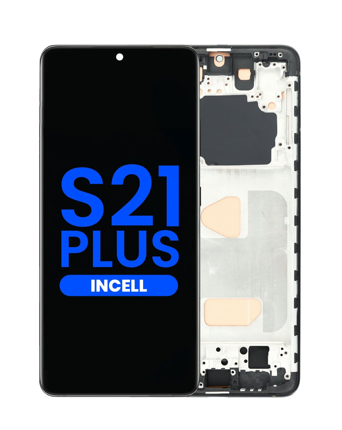 LCD Assembly with Frame for Galaxy S21 Plus (G996) (Phantom Black) (Without Fingerprint) (Aftermarket Incell)