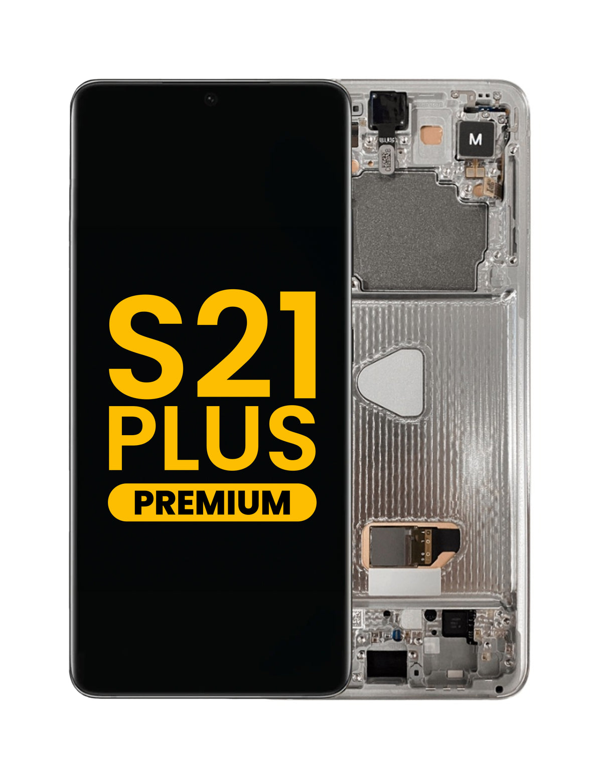 OLED Assembly with Frame for Galaxy S21 Plus (G996) (Phantom Silver) (Premium)